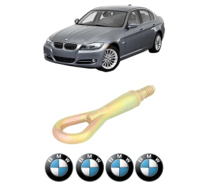 Cui carlig remorcare, tractare auto BMW Seria 3 (E90) din 2004-2011, Otel, Cri-Flo, 4 Stickere cu BMW - Img 2