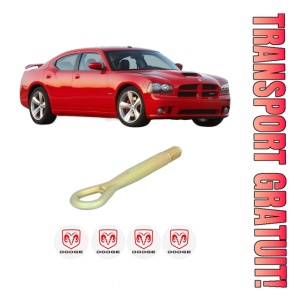 Cui carlig remorcare, tractare auto DODGE CHARGER din 2006-2010, Otel, Cri-Flo, 4 Stickere cu DODGE