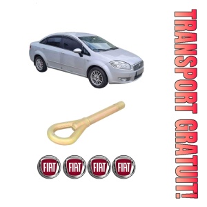 Cui carlig remorcare, tractare auto FIAT LINEA (323_, 110_) din 2007-2011, Otel, Cri-Flo, 4 Stickere cu FIAT