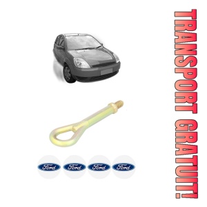 Cui carlig remorcare, tractare auto FORD FIESTA V (JH_, JD_) din 2001-2008, Otel, Cri-Flo, 4 Stickere cu FORD