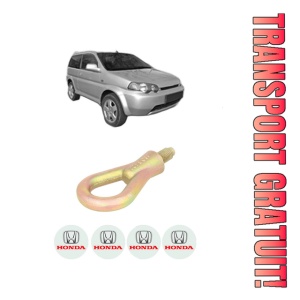 Cui carlig remorcare, tractare auto HONDA HR-V (GH_) din 1999-2005, Otel, Cri-Flo, 4 Stickere cu HONDA