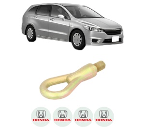 Cui carlig remorcare, tractare auto HONDA STREAM (RN) din 2001-2006, Otel, Cri-Flo, 4 Stickere cu HONDA - Img 2