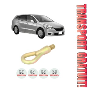 Cui carlig remorcare, tractare auto HONDA STREAM (RN) din 2001-2006, Otel, Cri-Flo, 4 Stickere cu HONDA
