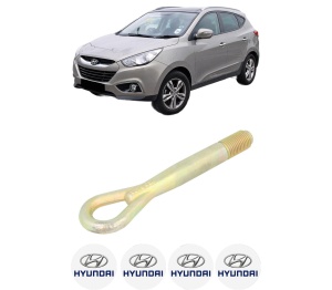 Cui carlig remorcare, tractare auto HYUNDAI ix35 (LM, EL, ELH) din 2009-2015, Otel, Cri-Flo, 4 Stickere cu HYUNDAI - Img 2
