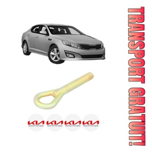 Cui carlig remorcare, tractare auto KIA OPTIMA (FSGDS6B) din 2010-2015, Otel, Cri-Flo, 4 Stickere cu KIA