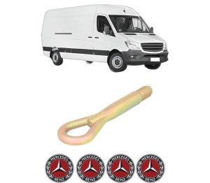 Cui carlig remorcare, tractare auto MERCEDES-BENZ SPRINTER 3-t Van (B906) din 2006-2018, Otel, Cri-Flo, 4 Stickere cu MERCEDES-BENZ - Img 2