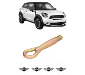 Cui carlig remorcare, tractare auto MINI MINI PACEMAN (R61) din 2012-2016, Otel, Cri-Flo, 4 Stickere cu MINI - Img 2