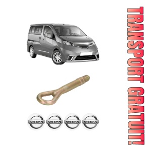 Cui carlig remorcare, tractare auto NISSAN NV200 / EVALIA Bus din 2010-2014, Otel, Cri-Flo, 4 Stickere cu NISSAN