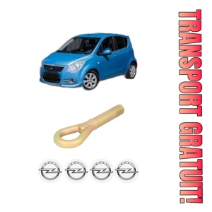 Cui carlig remorcare, tractare auto OPEL AGILA B (H08) din 2008-2014, Otel, Cri-Flo, 4 Stickere cu OPEL