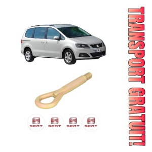 Cui carlig remorcare, tractare auto SEAT ALHAMBRA (710, 711) din 2010-2022, Otel, Cri-Flo, 4 Stickere cu SEAT