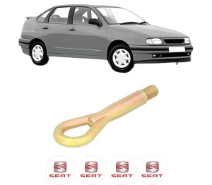 Cui carlig remorcare, tractare auto SEAT CORDOBA (6K1, 6K2) din 1999-2002, Otel, Cri-Flo, 4 Stickere cu SEAT - Img 2