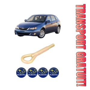 Cui carlig remorcare, tractare auto SUBARU IMPREZA Hatchback (GR, GH, G3) din 2007-2013, Otel, Cri-Flo, 4 Stickere cu SUBARU