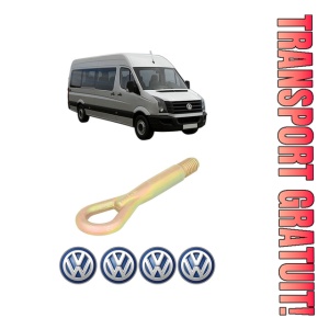 Cui carlig remorcare, tractare auto Volkswagen CRAFTER 30-35 Bus (2E_) din 2006-2016, Otel, Cri-Flo, 4 Stickere cu Volkswagen