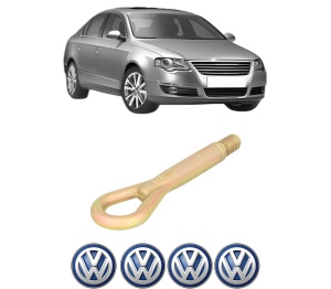 Cui carlig remorcare, tractare auto Volkswagen PASSAT B6 (3C2) din 2005-2010, Otel, Cri-Flo, 4 Stickere cu Volkswagen - Img 2