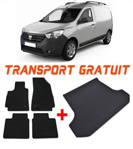 Dacia Dokker Van din 11.2012 - Prezent *3, Set Covorase + tavita portbagaj auto accesorii pentru autoturismul tau - masina v960