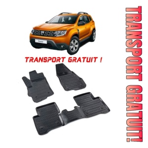 Dacia Duster 4X2 2018-2022 Set 4 covorase auto din cauciuc tip tavita premium line 3D - Transport Gratuit!