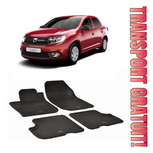 Dacia Logan (2004-2012) Set 4 covorase auto cauciuc Urban Line pentru cu breloc
