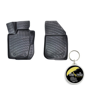Dacia Logan II Mcv 2012- Set 2 Covorase Auto (Fata) Cauciuc Tip tavita Premium Line 3D accesorii pentru autoturismul tau - masina v242495
