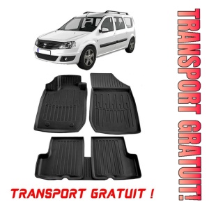 Dacia Logan Mcv (2006-2012) Set covorase auto cauciuc G.Modern Line 3D transport gratuit