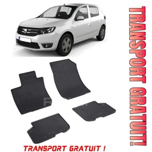 Dacia Sandero II, Hatchback, fabricat din 12.2012 - 12.2020, set covorase auto dedicate, din cauciuc 100% Premium - Transport Gratuit