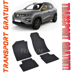 Dacia Spring Electric fabricat din 03.2021 - Prezent, Suv, set covorase auto dedicate, din cauciuc 100% Premium