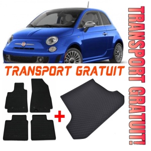 Fiat 500 Set Covorase + tavita portbagaj auto Fiat 500 electric fabricatie 11.2020 - prezent, caroserie hatchback
