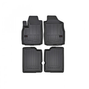 Fiat 500L, Hatchback, Din 2012 - Prezent , Set Covorase Auto Tip Tavita Premium 3D, din cauciuc accesorii pentru autoturismul tau - masina v173722