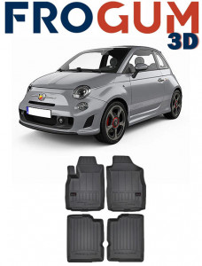 Fiat 500L, Hatchback, Din 2012 - Prezent , Set Covorase Auto Tip Tavita Premium 3D, din cauciuc accesorii pentru autoturismul tau - masina v173727