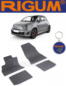 Fiat 500L, Hatchback, fabricat din 2012 - Prezent, set covorase auto dedicate, din cauciuc 100% Premium accesorii pentru autoturismul tau - masina v161276