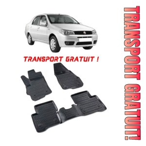 Fiat Albea 2002-2012 Set 4 covorase auto din cauciuc tip tavita premium line 3D - Transport Gratuit!