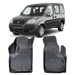 Fiat Doblo 2000-2009 Set 2 Covorase Auto (Fata) Cauciuc Tip tavita Premium Line 3D - Transport Gratuit! accesorii pentru autoturismul tau - masina v49228