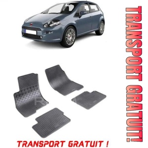 Fiat Grande Punto, Hatchback, fabricat din 10.2005 - 08.2018, set covorase auto dedicate, din cauciuc 100% Premium - Transport Gratuit - Img 1