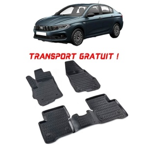 Fiat Tipo Sedan 2015-2025 Set 4 covorase auto din cauciuc tip tavita premium line 3D - Transport Gratuit!