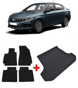 Fiat Tipo Sedan din 01.2016 - Prezent *4, Set Covorase + tavita portbagaj auto - Img 2