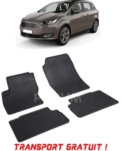 Ford C-Max I, Van, fabricat din 2003 - 10.2010, set covorase auto dedicate, din cauciuc 100% Premium - Transport Gratuit accesorii pentru autoturismul tau - masina v39923