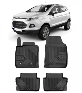 Ford Ecosport Din 02.2018 - Prezent, Suv , Set Covorase Auto Tip Tavita Premium 3D, din cauciuc accesorii pentru autoturismul tau - masina v165790