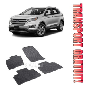 Ford Edge II, Suv, fabricat din 05.2016 - Prezent, set covorase auto dedicate, din cauciuc 100% Premium