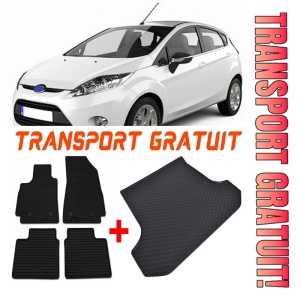 Ford Fiesta Set Covorase + tavita portbagaj auto Ford Fiesta VI fabricatie 10.2008 - 06.2017, caroserie hatchback