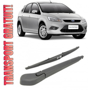 Ford Focus II Brat stergator pentru luneta spate cu lamela 350 mm, compatibil cu Ford Focus II Hatchback fabricat intre 2004-2012, calitate extra