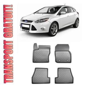 Ford Focus III, Hatchback, Din 03.2011 - 08.2018 , Set Covorase Auto Tip Tavita Premium 3D, din cauciuc