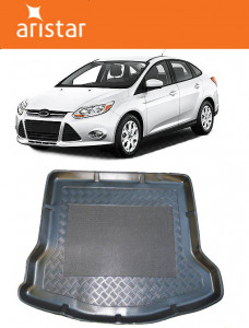 Ford Focus III Sedan din 05.2011 - 08.2018, Tavita Pentru Portbagaj Lux Premium Dedicata, Roata Rezerva Ingusta / Kit Reparatie *1 accesorii pentru autoturismul tau - masina v193775