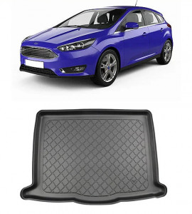 Ford Focus IV Mhev Hatchback din 07.2020 - Prezent, Tavita Pentru Portbagaj Lux Premium Dedicata, Portbagaj Inferior Roata Rezerva Ingusta *1 accesorii pentru autoturismul tau - masina v190507