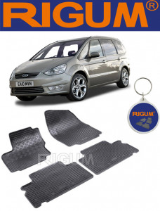 Ford Galaxy II, Van, fabricat din 06.2006 - 08.2015, 5 Locuri, Type Mk3, set covorase auto dedicate, din cauciuc 100% Premium accesorii pentru autoturismul tau - masina v157861