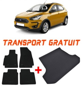 Ford Ka+ Hatchback din 09.2017 - Prezent *3, Set Covorase + tavita portbagaj auto accesorii pentru autoturismul tau - masina v616