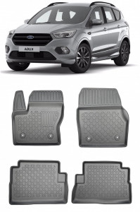 Ford Kuga II, Suv, Din 02.2013 - 03.2020 , Set Covorase Auto Tip Tavita Premium 3D, din cauciuc accesorii pentru autoturismul tau - masina v174865
