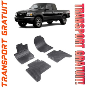 Ford Ranger, Pick-Up, fabricat din 2007 - 2011, set covorase auto dedicate, din cauciuc 100% Premium