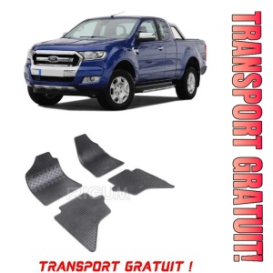 Ford Ranger, Pick-Up, fabricat din 2007 - 2011, set covorase auto dedicate, din cauciuc 100% Premium - Transport Gratuit