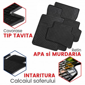Ford S-Max I, Van, Din 05.2006 - 08.2015 , Set Covorase Auto Premium accesorii pentru autoturismul tau - masina v156129