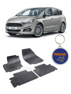 Ford S-Max I, Van, fabricat din 05.2006 - 08.2015, set covorase auto dedicate, din cauciuc 100% Premium accesorii pentru autoturismul tau - masina v159734