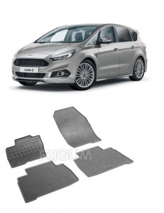 Ford S-Max II, Van, fabricat din 09.2015 - Prezent, set covorase auto dedicate, din cauciuc 100% Premium accesorii pentru autoturismul tau - masina v159742